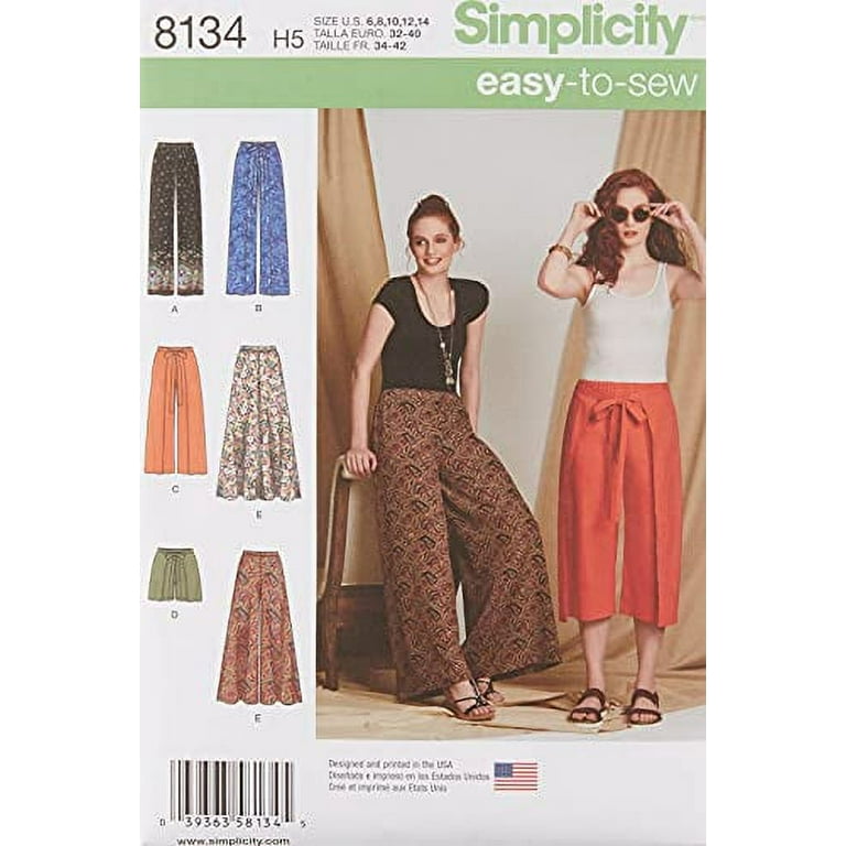 Simplicity Misses' Top, Pants, Jacket, and Skirt Sportswear Sewing Pattern  Kit, Code S9479, Sizes 16-18-20-22-24, Multicolor
