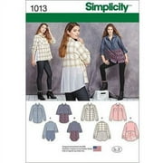 Simplicity Misses Size 6-14 Shirt with Fabric Variations Pattern, 1 Each