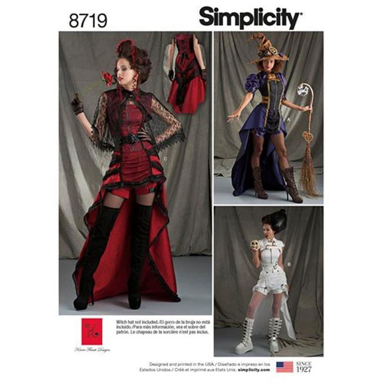 Simplicity Misses' Size 6-14 Steampunk Costume Pattern, 1