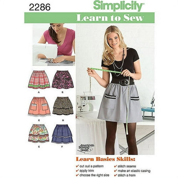 Simplicity Misses' Size 6-18 Skirts & Pants Pattern, 1 Each