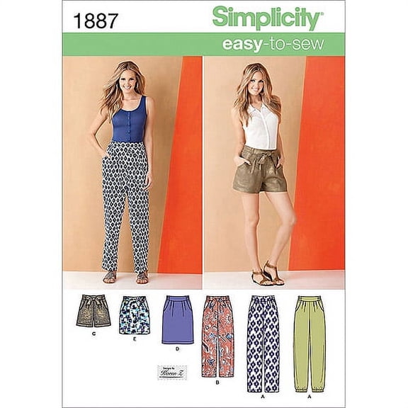 Simplicity Misses' Size 8-16 Skirts & Pants Pattern, 1 Each