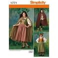 thumbnail image 1 of Simplicity Misses' and Men's Size 8-18 Costume Pattern, 1 Each, 1 of 2