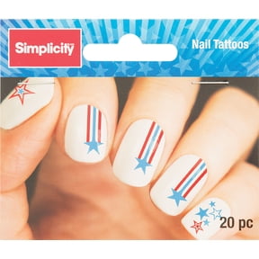 Simplicity Nail Tattoos 20/Pkg-Star