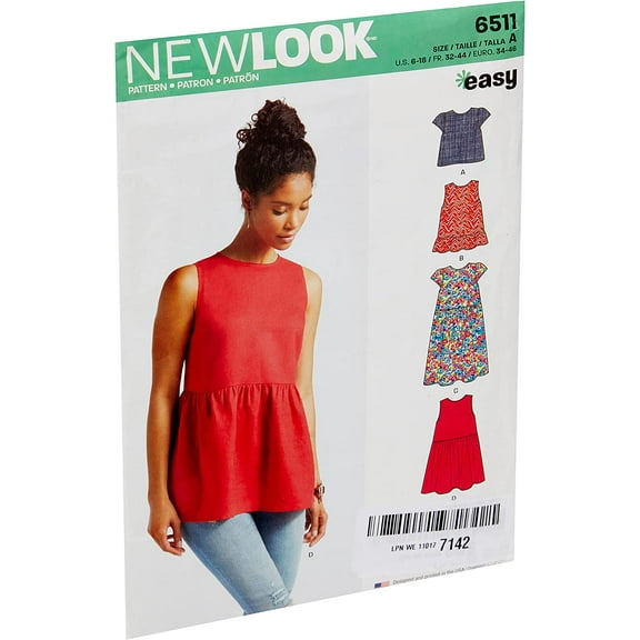 Simplicity New Look Miss Dress & Top Pattern, 1 Each