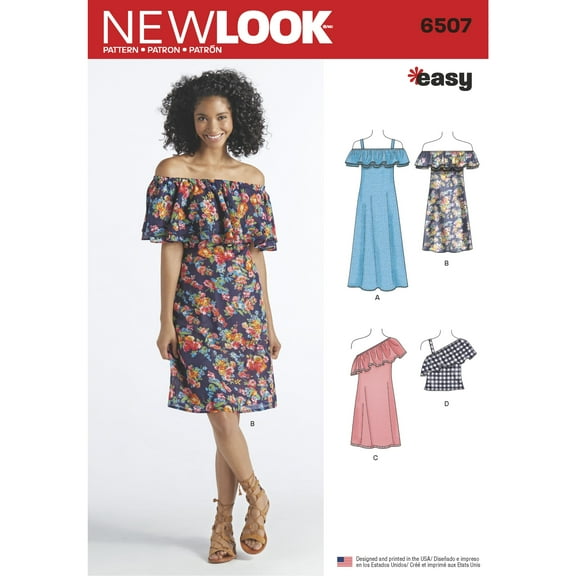 Simplicity New Look Misses Dress & Top Pattern, 1 Each