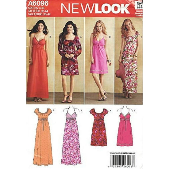 Simplicity New Look Misses Dresses Patterns, 1 Each