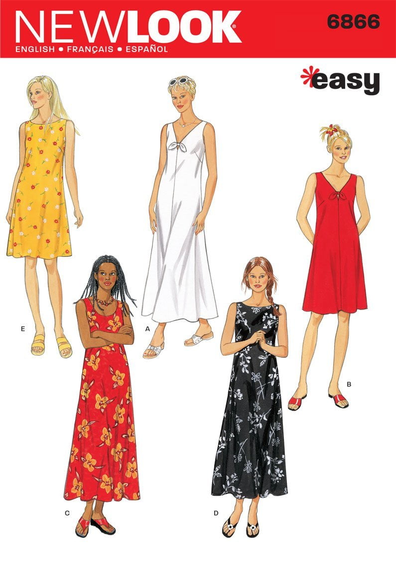 Simplicity New Look 6866a Sewing Pattern for Creativity and Versatility