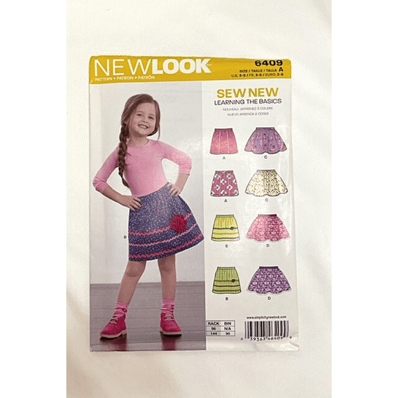 Simplicity New Look Pattern 6409 A Girls size 3-8