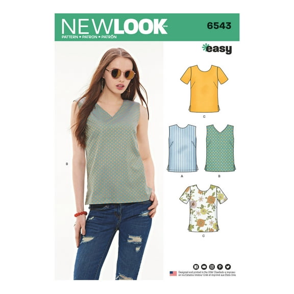 Simplicity New Look Pattern Fabric, per Yard