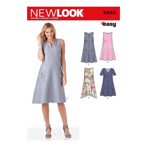 New Look Pattern 6340 Misses Dresses