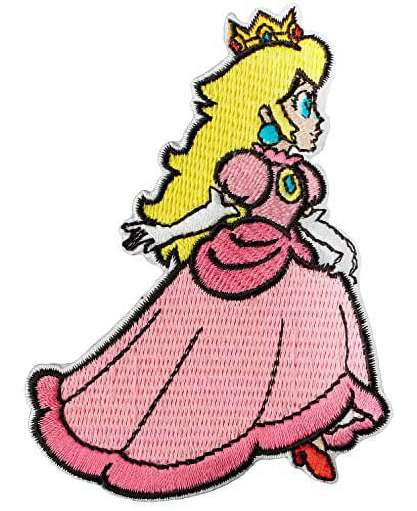 Cover Mario Princess Peach Nintendo Switch Dock Pixelados_