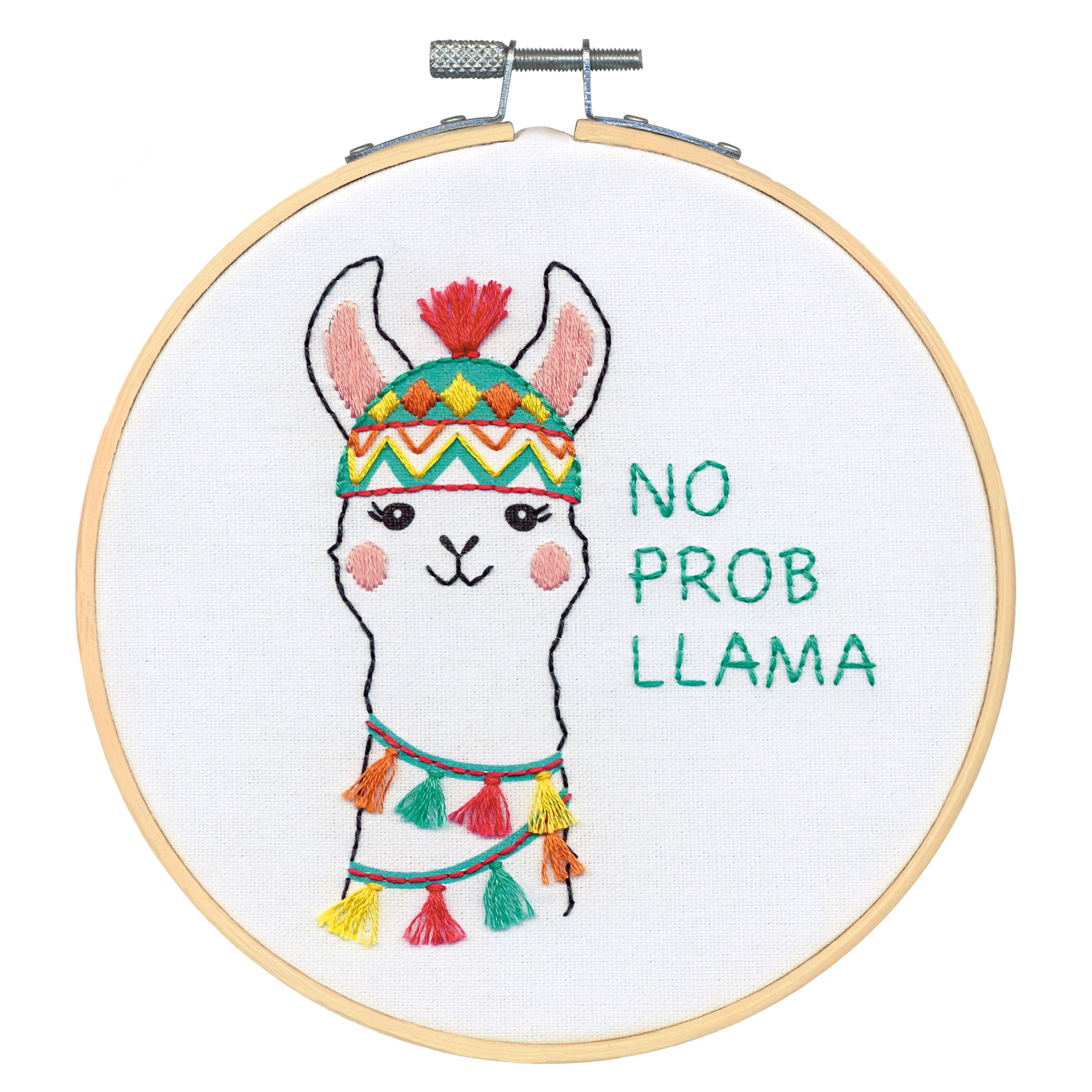 Lovely Llama Colour-in Cross Stitch Kits (Pack of 5)