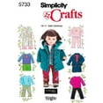 thumbnail image 1 of Simplicity One Size Doll Clothes Pattern, 1 Each, 1 of 2