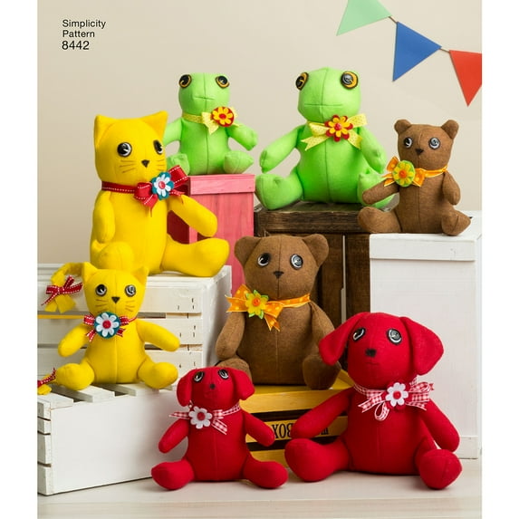 Simplicity One Size Felt Animal Patterns, 1 Each