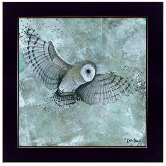TrendyDecor4U Simplicity Owl By Britt Hallowell Framed Print BHAR457-712
