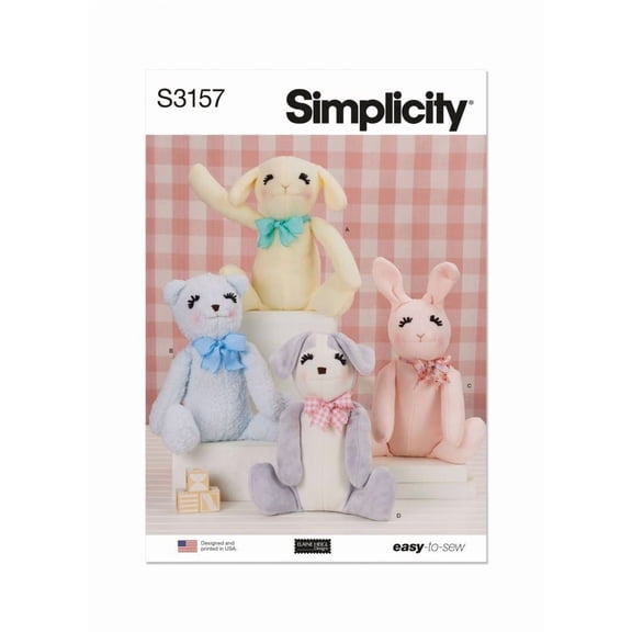 Simplicity Paper Sewing Pattern 3157 - Toys