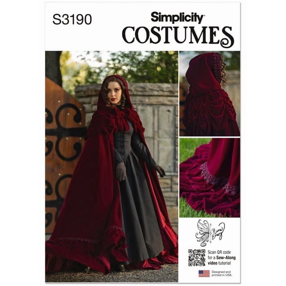 Simplicity Paper Sewing Pattern 3190 - Costumes and Capes for Women
