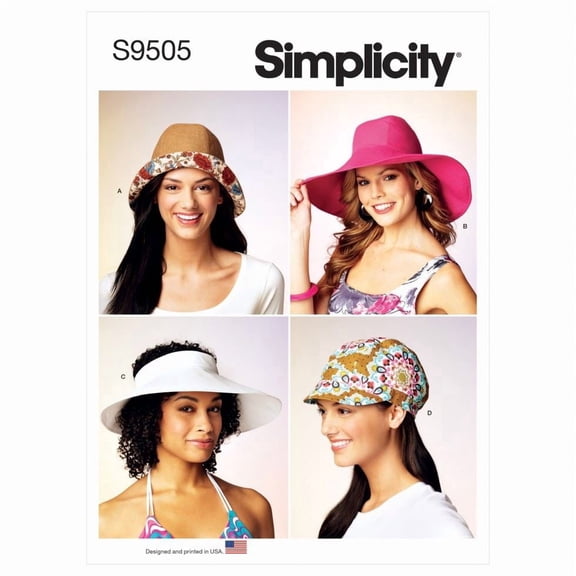 Simplicity Paper Sewing Pattern 9505 - Headwear for Women