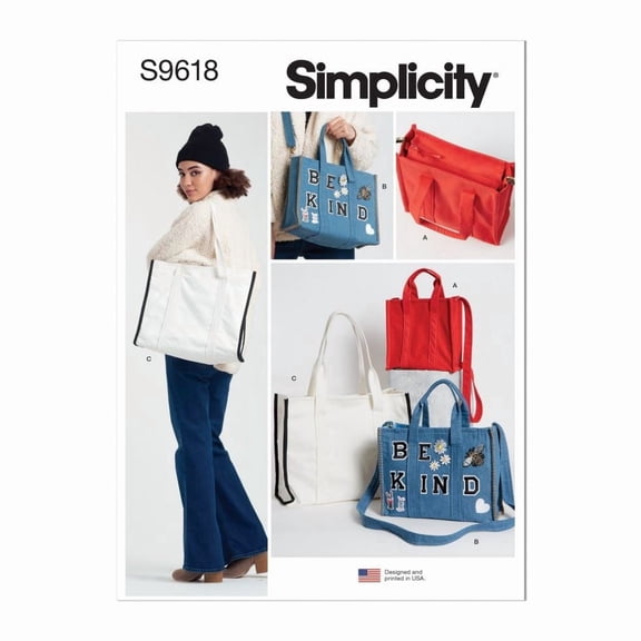Simplicity Paper Sewing Pattern 9618 - Bags