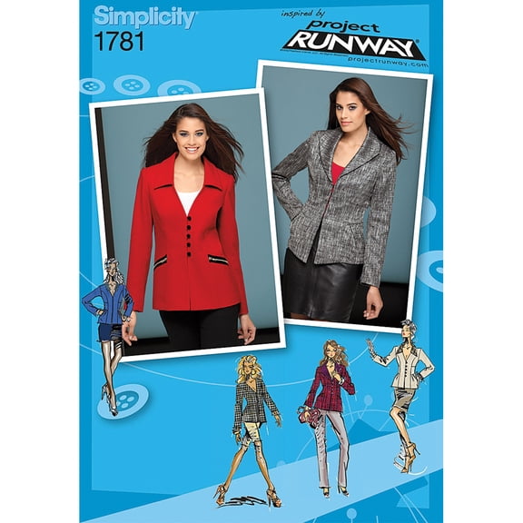 Simplicity Pattern Misses' Jackets, (6, 8, 10, 12, 14)
