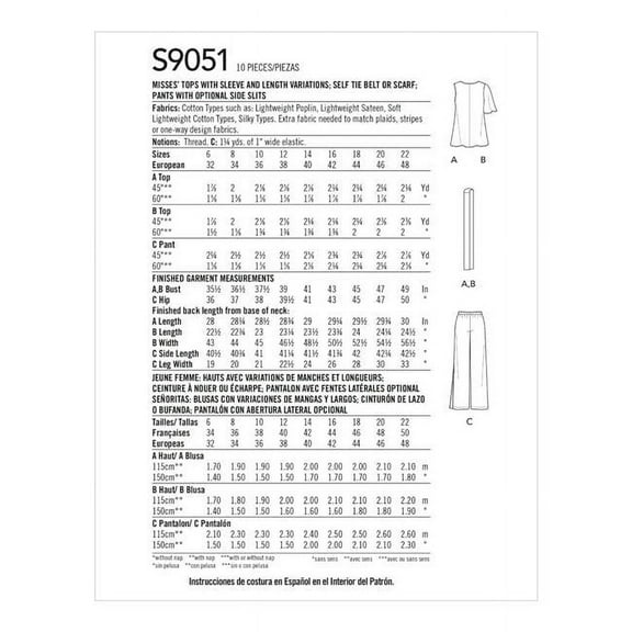 Simplicity Patterns 14-16-18-20-22
