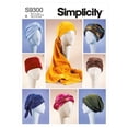 thumbnail image 1 of Simplicity Paper Sewing Pattern 9300 - Headwear for Women, 1 of 3
