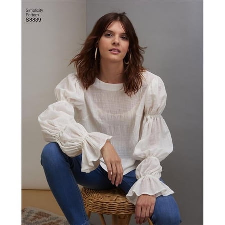 Simplicity Patterns US8839R5 14-20 Misses Pullover Tunic or Tops