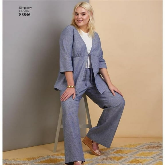 Simplicity Patterns US8846BB 20-24W Misses & Womens Dress Top