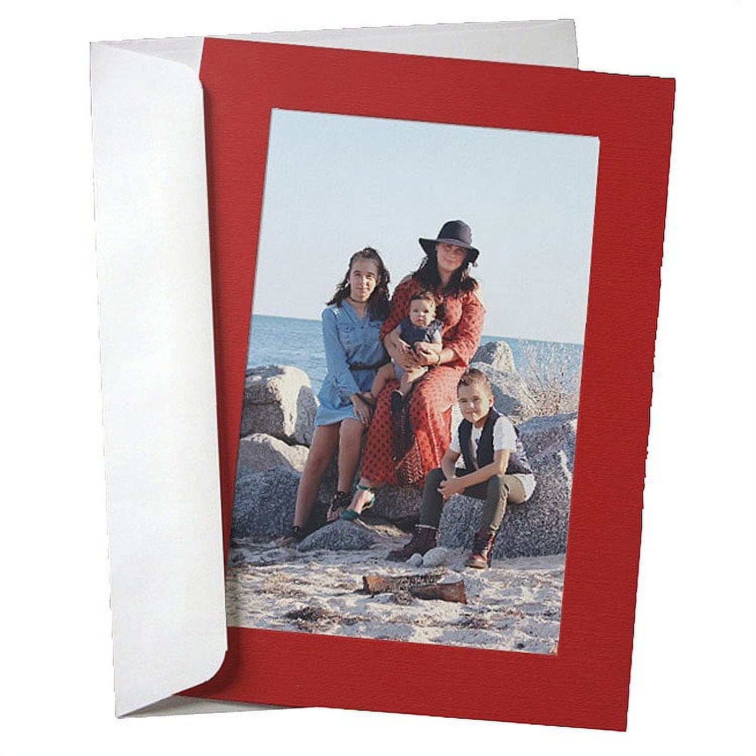 (10 pack) SIMPLICITY RED Photo Insert Card  sold in 10s  - 4x6