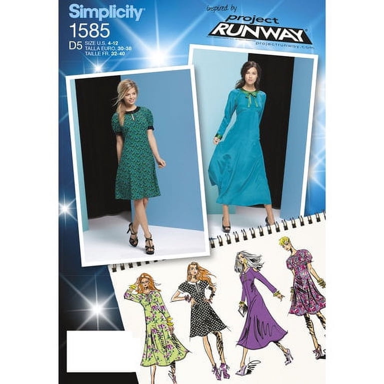simplicity project runway dress patterns Simplicity 3501 Project Runway Evening, Prom, Cocktail Dress with Bodi   Patterns Central