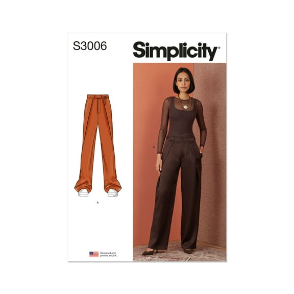 Simplicity Sewing Pattern 3006 - Misses' Pants, Size: K5 (8-10-12-14-16)