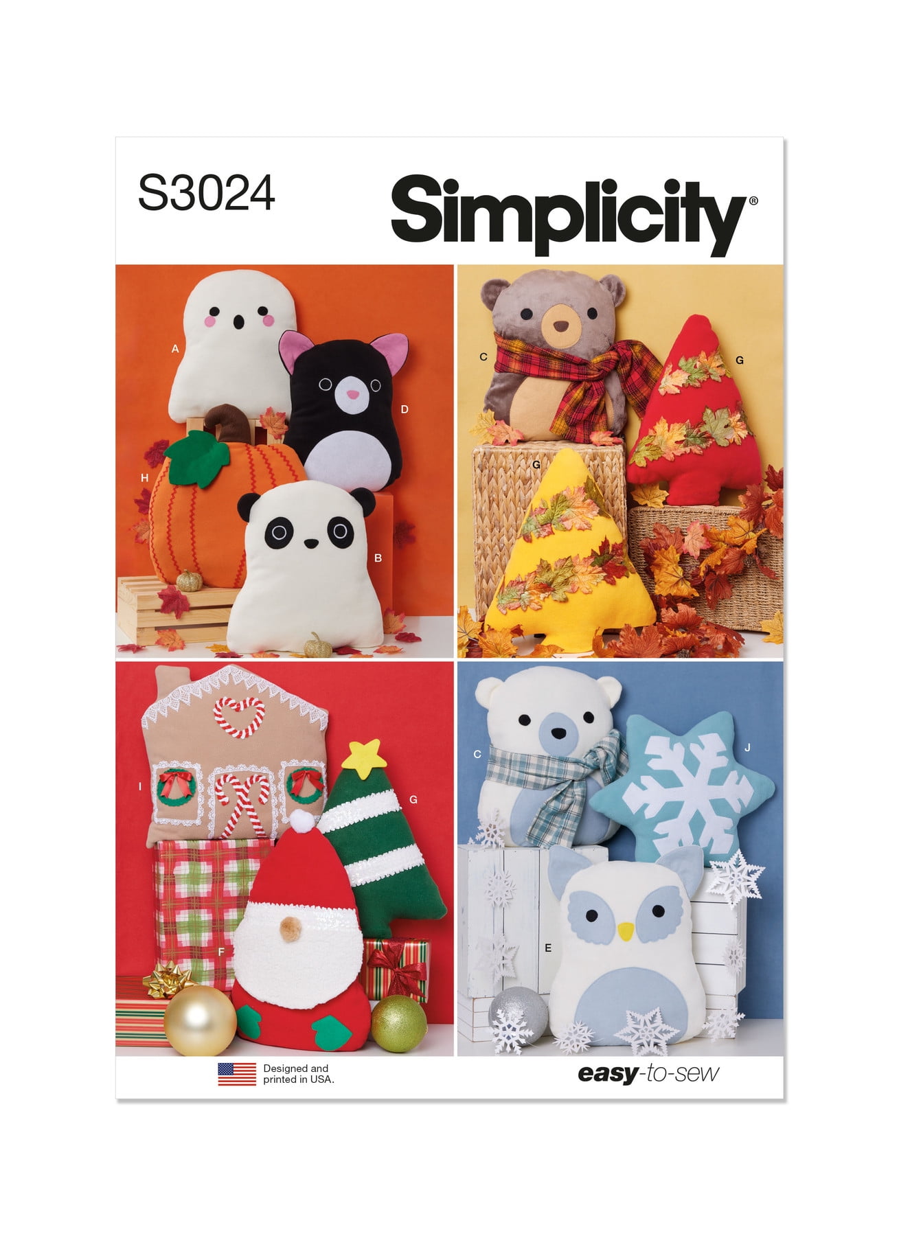 Simplicity Paper Sewing Pattern 3024 - Toys - Walmart.com