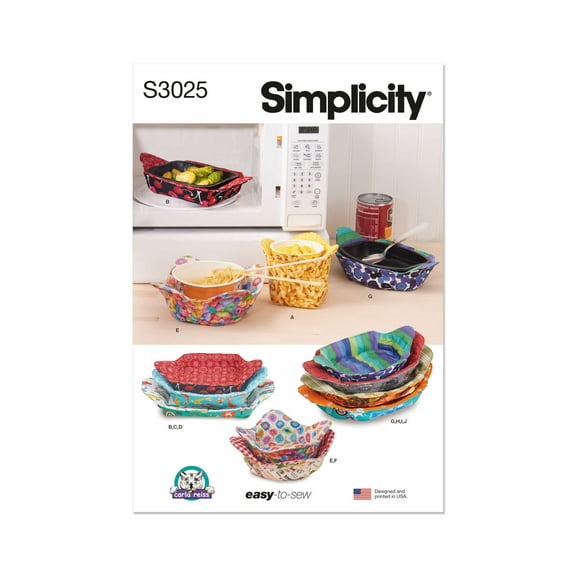 Simplicity Sewing Pattern 3025 - Microwavable Cozies by Carla Reiss Design Size: OS (One Size)