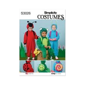 Simplicity Sewing Pattern 3026 - Toddlers' Animal Costumes, Size: A (1/2-4)