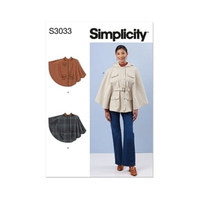 Simplicity Paper Sewing Pattern 3033 - Capes for Women