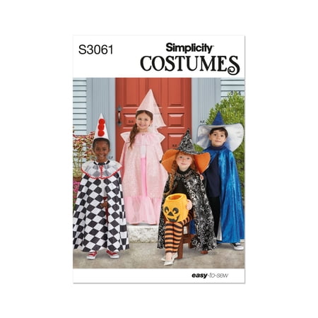Simplicity Sewing Pattern 3061 - Children's Costumes, Size: A (3-8)