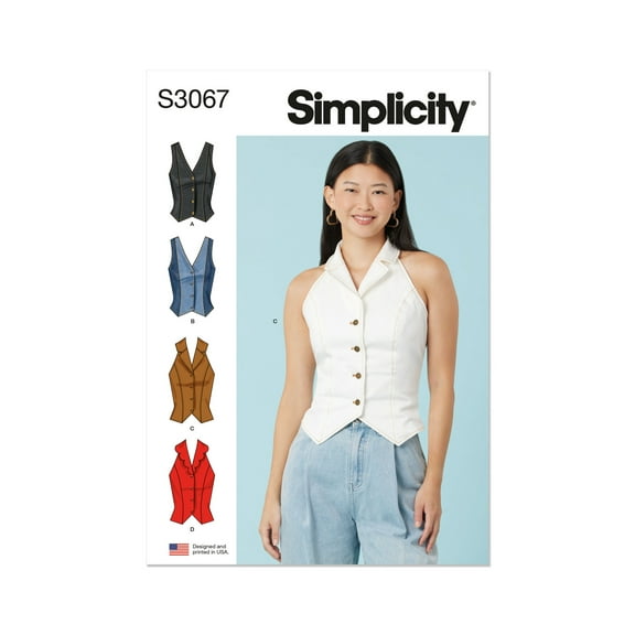 Simplicity Sewing Pattern 3067 - Misses' Tops, Size: H5 (6-8-10-12-14)