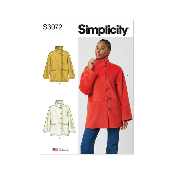 Simplicity Sewing Pattern 3072 - Misses' Jackets, Size: A (XS-XXL)