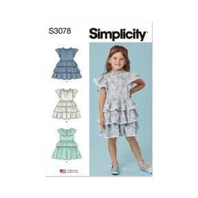 Simplicity Sewing Pattern 3078 - Children's Dresses, Size: A (3-8)