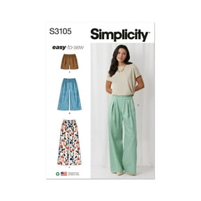 Simplicity Sewing Pattern 3105 - Misses' Shorts and Pants, Size: A (XS-XXL)