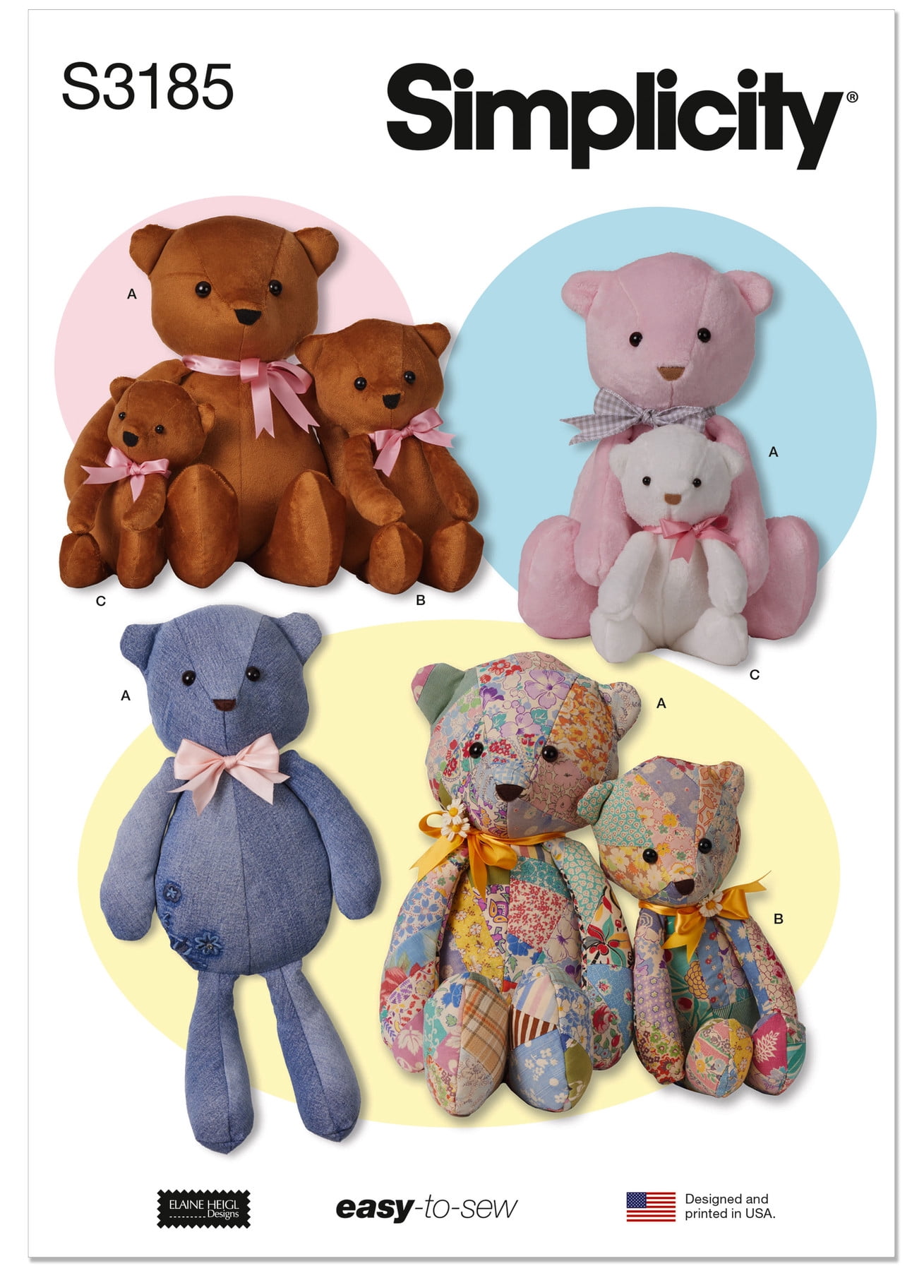 Simplicity Paper Sewing Pattern 3185 - Toys - Walmart.com