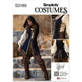 thumbnail image 1 of Simplicity Sewing Pattern 3189 - Fantasy Rogue Costume by Raine Emery, Size: U5 (16-198-20-22-24), 1 of 3