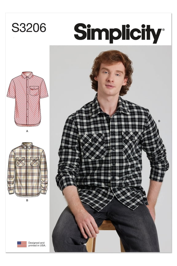 Sewing Pattern 3206 - Men's Shirt, Size: BB (44-52)