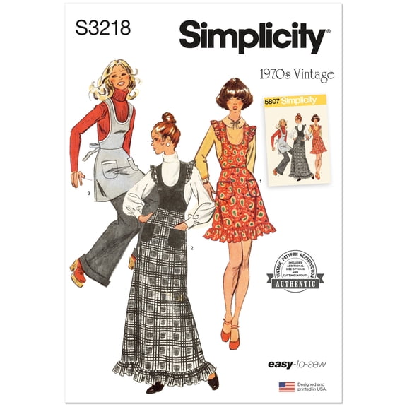 Simplicity Sewing Pattern 3218 -Misses' Jumpers and Tunic, Size: K5 (8-10-12-14-16)