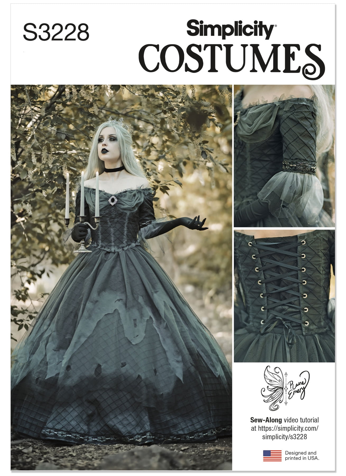 Phantom Pattern Simplicity Sewing Pattern 3228 - Misses' Phantom Queen Fantasy Costume ...