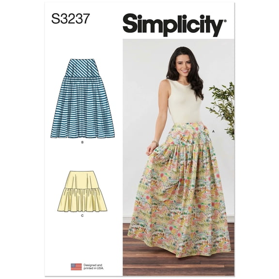 Simplicity Sewing Pattern 3237 - Misses' Skirt in Three Lengths, Size: B7(6-18)