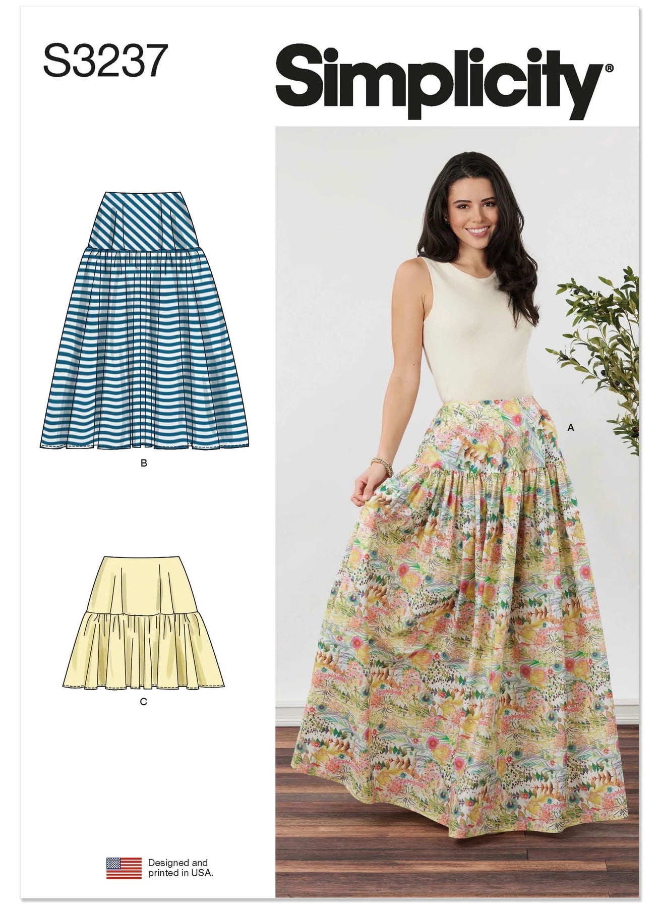 Simplicity Sewing Pattern 3237 - Misses' Skirt in Three Lengths, Size ...