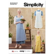 Simplicity Sewing Pattern 3257 - Misses Cross Back Aprons, Size AXS-XXL