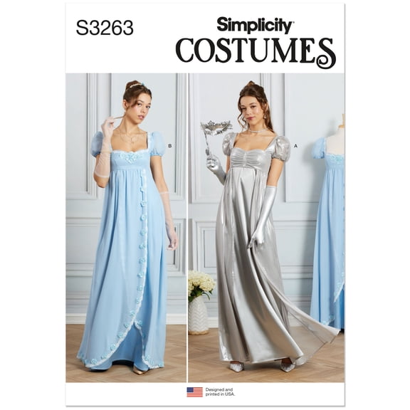 Simplicity Sewing Pattern 3263 - Misses' Regency Ball Gowns, Size: K5(8-16)