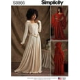 thumbnail image 1 of Simplicity Women's Fantasy Cosplay Costume Gown Sewing Patterns, Sizes, 1 of 7